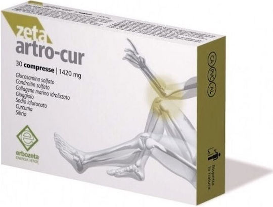 Erbozeta Zeta Artro-Cur Ergänzung für die Gesundheit der Gelenke und Knochen 30 Tabletten