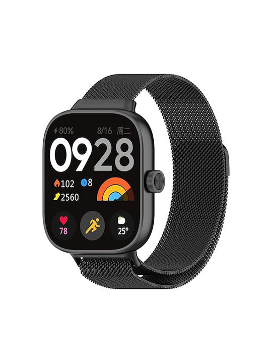 Volte-Tel Vt137 Strap Stainless Steel Black (Xiaomi Redmi Watch 4/Smart Band 8 Pro)