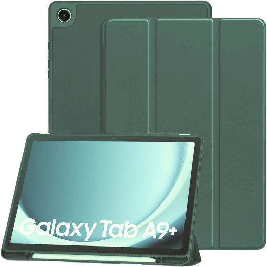 Techsuit Klappdeckel Robust Grüe (Samsung Galaxy Tab A9 Plus)