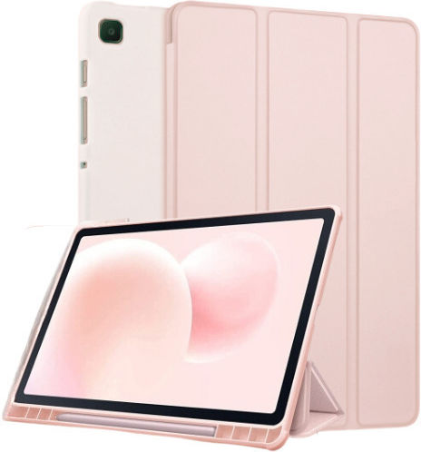 Techsuit Flip Cover Silicon Roz Samsung Galaxy Tab S6 Lite