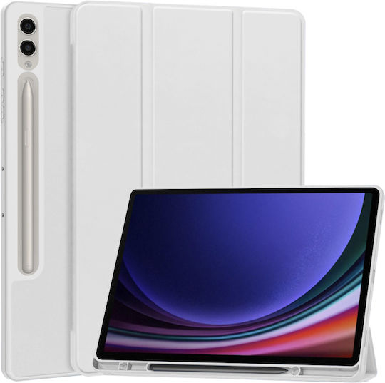 Techsuit Флип капак Сив за Samsung Galaxy Tab S9 Plus