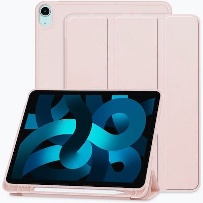 Techsuit Flip Cover Silicone Pink iPad Air 4 (2020), Air 5 (2022)