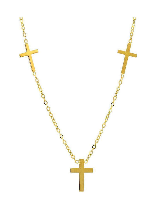 Goldsmith Ασημένιος Σταυρός Επιχρυσωμένος