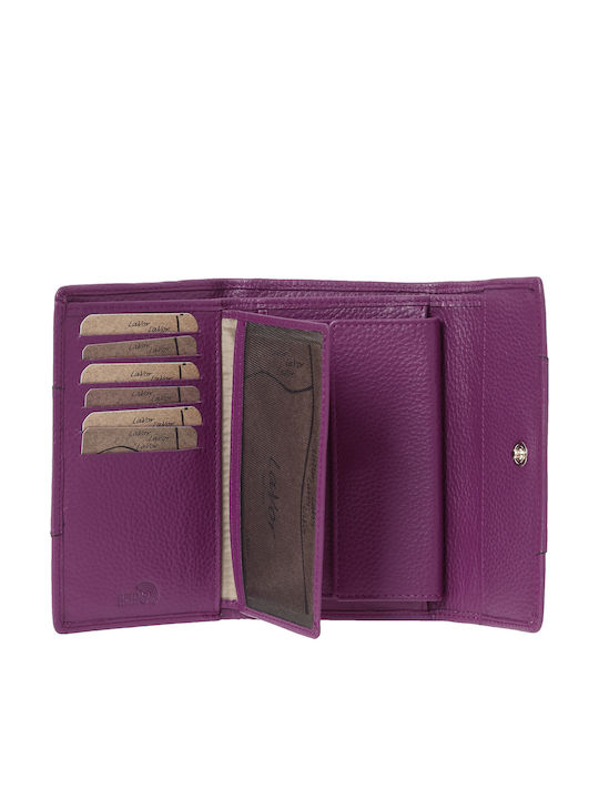Large Leather Women's Wallet Classic with RFID Red