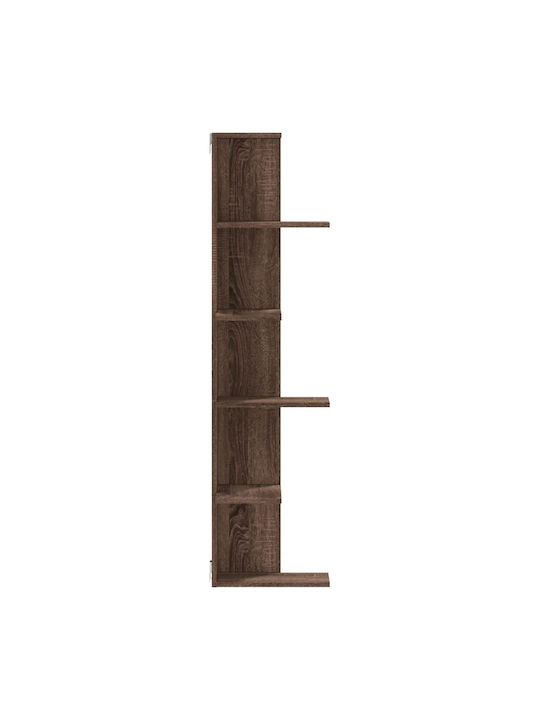 Ъглова Поставка Стенен Кафяв дъб 36.5x36.5x140см.
