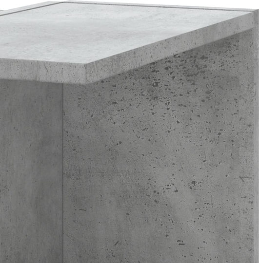 Eckiges Wandregal Grau 36.5x36.5x140cm