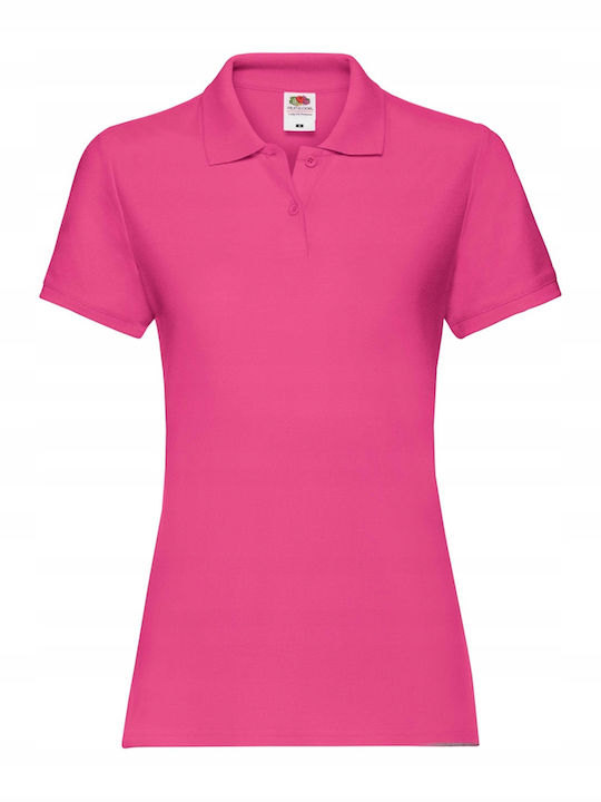 Fruit of the Loom Γυναικείο Διαφημιστικό T-shirt Κοντομάνικο Fuchsia
