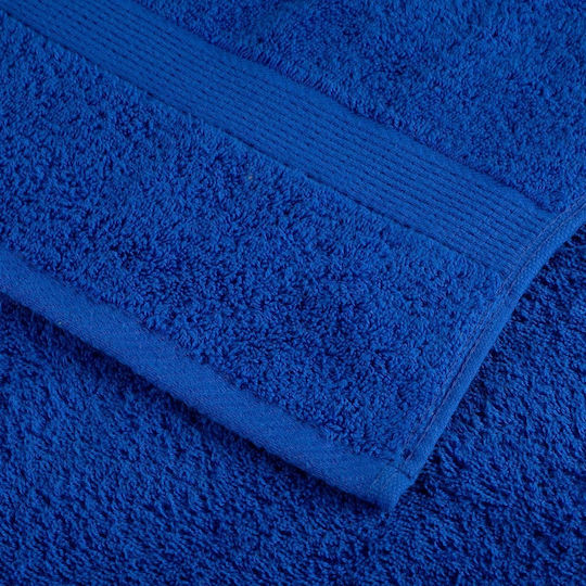 vidaXL Set 2 Prosoape Hotel 150x100 cm Albastru Greutate 600gsm