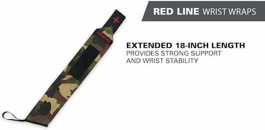 Harbinger Elastic Wrist Brace with Thumb & Strap in Red Color 22121