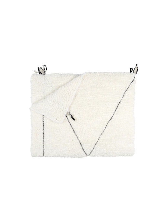 The Home Deco Factory Ριχτάρι Πολυθρόνας Sherpa 160x130εκ. Λευκό TX0110