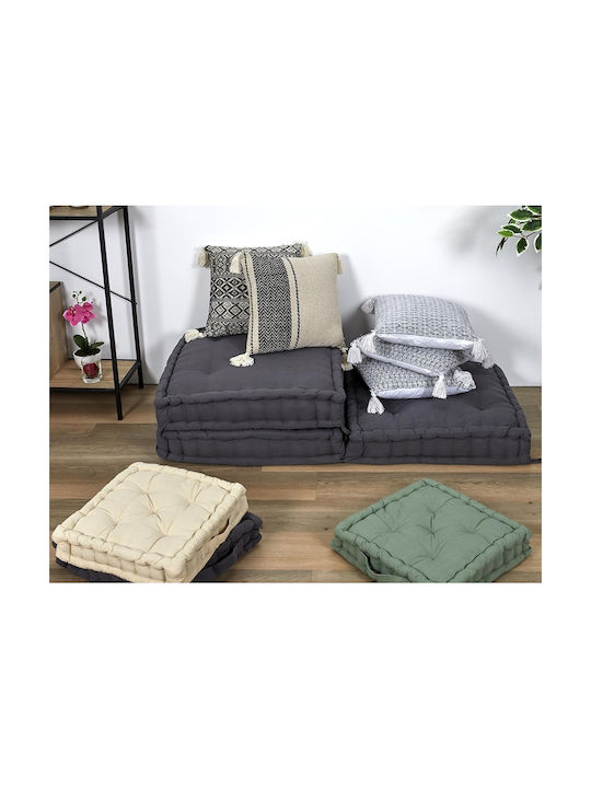 The Home Deco Factory Възглавница За Диван С Пискюли 40x40см