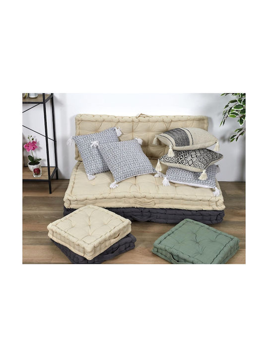 The Home Deco Factory Възглавница За Диван С Пискюли 40x40см