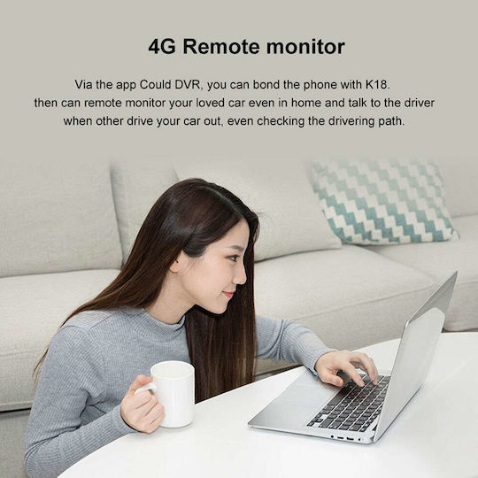 Smart Σετ Κάμερα DVR Αυτοκινήτου 1080P με Οθόνη 2" Wi-Fi, GPS & Κάμερα Οπισθοπορείας