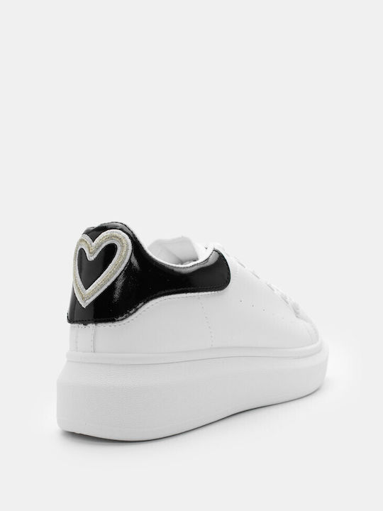 Sneakers with Decorative Heart Sole 4282801-black