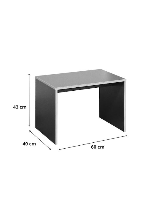 Rechteckig Beistelltisch Rio White L60xB40xH43cm