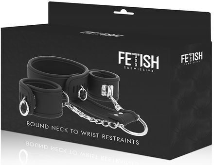 Fetish Submissive Κολάρο σε Μαύρο Χρώμα