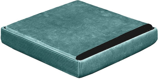 Hocker Für das Wohnzimmer Mit Stauraum Gepolstert mit Samt Blau 38x38x38cm