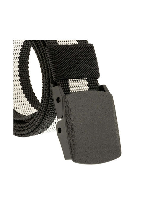 Senior Men's Fabric Webbing Belt Wide Belt Black