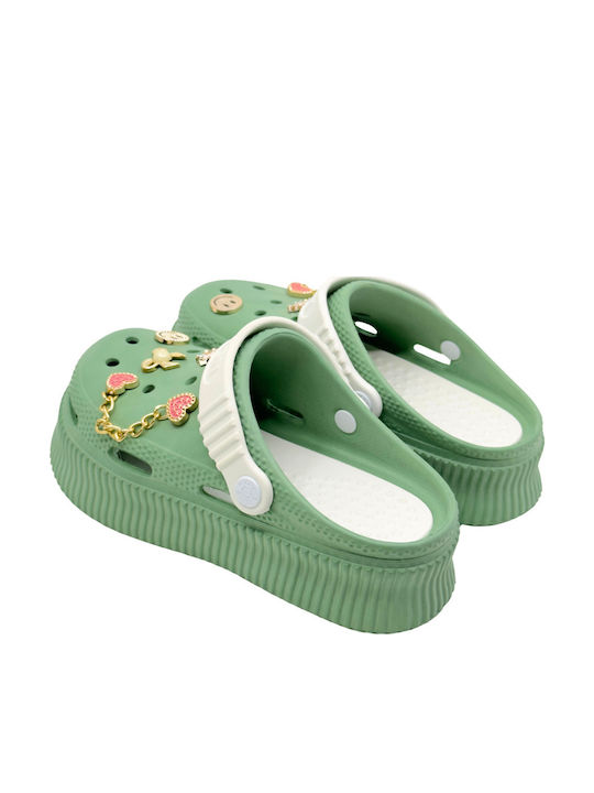 Twingo Damen Clogs Grün