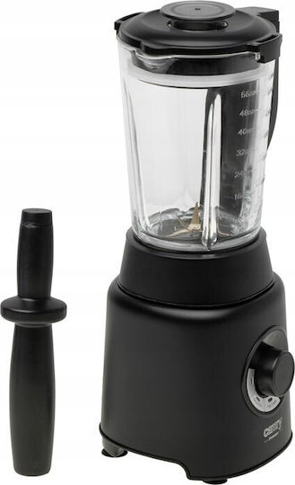 Adler Μπλέντερ με Γυάλινη Κανάτα 1.7 lt 1200W Μαύρο CR 4089