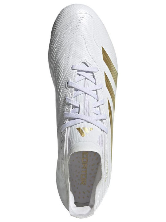 Adidas League HG Χαμηλά Ποδοσφαιρικά Παπούτσια με Τάπες Λευκά
