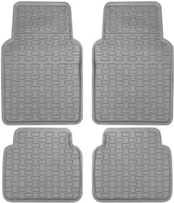 Autoline Set of Front and Rear Mats Universal 4pcs from Rubber Gray