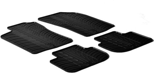Lampa Set of Front and Rear Mats 4pcs Tray Type for Alfa Romeo Alfa 147 2011 Black