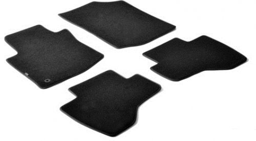 Lampa Set of Front and Rear Mats 4pcs for Peugeot 107 Toyota Aygo Citroen C1 2005-2014 Black