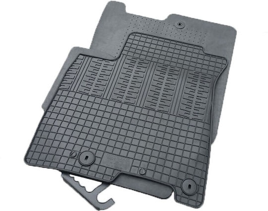 Novline Set of Front and Rear Mats 4pcs Tray Type for Kia Sorento 2009+ Black