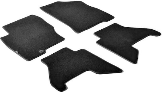 Lampa Set of Front and Rear Mats 4pcs for Nissan Pathfinder Black