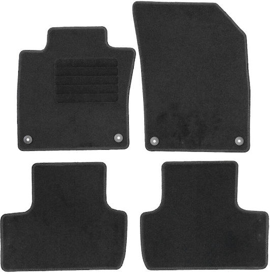 Rigum Set of Front and Rear Mats 4pcs for Volvo XC 60 2017+ Black
