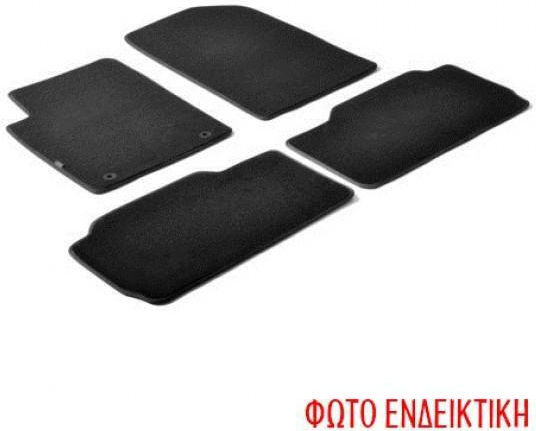 Lampa Σετ Μπροστινά και Πίσω Πατάκια 4τμχ Τύπου Σκαφάκι για Alfa Romeo Mito 2019 Μαύρα