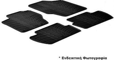 Lampa Set of Front and Rear Mats Tray Type 4pcs from Rubber for Honda HR-V Black