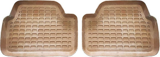 Auto Gs Set of Front and Rear Mats 4pcs Tray Type for BMW E87 2005+ Brown