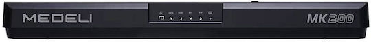 Medeli Tastatur MK200 mit 61 Tasten mit Notenständer Schwarz