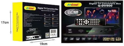 Andowl Q-DV900 Ψηφιακός Δέκτης Mpeg-4 4K UHD Σύνδεσεις SCART / HDMI