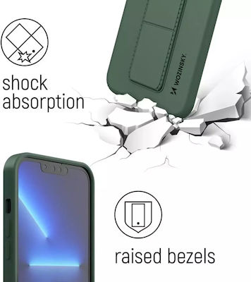 Wozinsky Kickstand Flexible Coperta din spate Silicon Roșu (Galaxy S21 Ultra 5G)