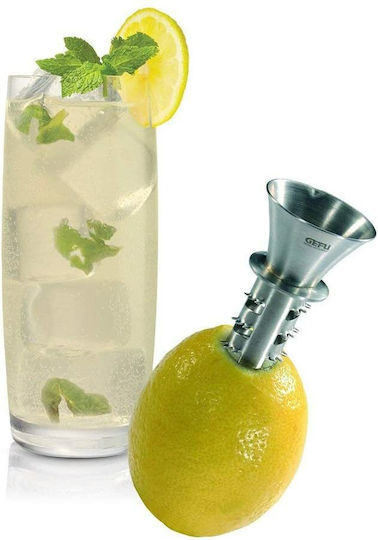 Gefu Citronello Storcător de mână Lămâie din Metal în Culoare Argintiu
