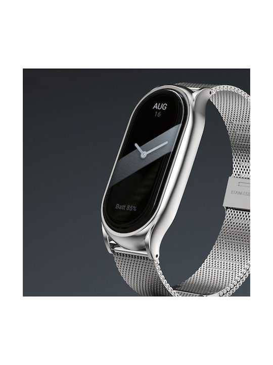 Tech-Protect MILANESEBAND Λουράκι Ανοξείδωτο Ατσάλι Γκρι (Smart Band 8 / 8 NFC)
