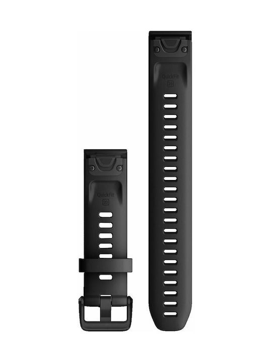 Garmin Quickfit 20 Каишка Силикон Black (Large) (Fenix 5S/5S Plus/6S/6S Pro/7S/7S Pro/8 (43mm))