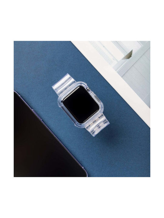 Hurtel Light Set Case & Каишка Силикон Черен (Apple Watch 44/45/46mm/Ultra 49mm)