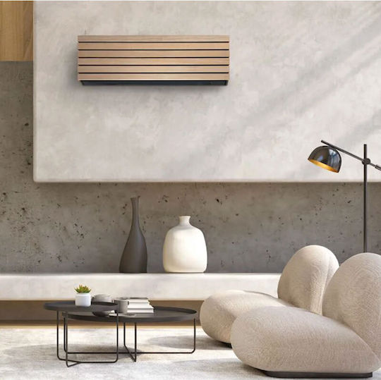 Daisekai 10 Air Conditioner Inverter 12000 BTU A+++/A+++ with WiFi and Plasma Ionizer Wood