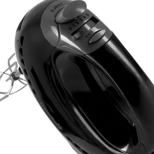 Hausberg Μίξερ με Πλαστικό Κάδο 2lt Μαύρο 300W