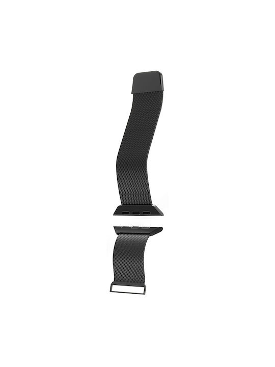 Puro Curea Oțel inoxidabil Negru (Apple Watch 38/40/41/42mm)