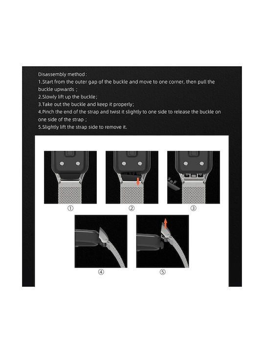 Mijobs Armband Rostfreier Stahl Rose Gold (Honor Band 6) EDA002062201C