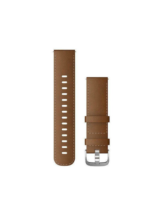 Garmin Λουράκι Δερμάτινο Καφέ (Vivoactive 4)