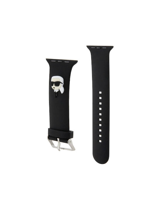 Karl Lagerfeld Karl Head Λουράκι Μαύρο (Apple Watch 38/40/41/42mm)