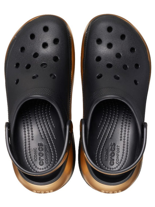 Crocs Mega Crush Γυναικεία Σαμπό Μαύρα