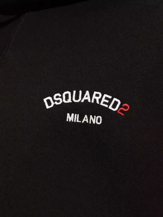 Dsquared2 Herren Sweatshirt mit Kapuze Black