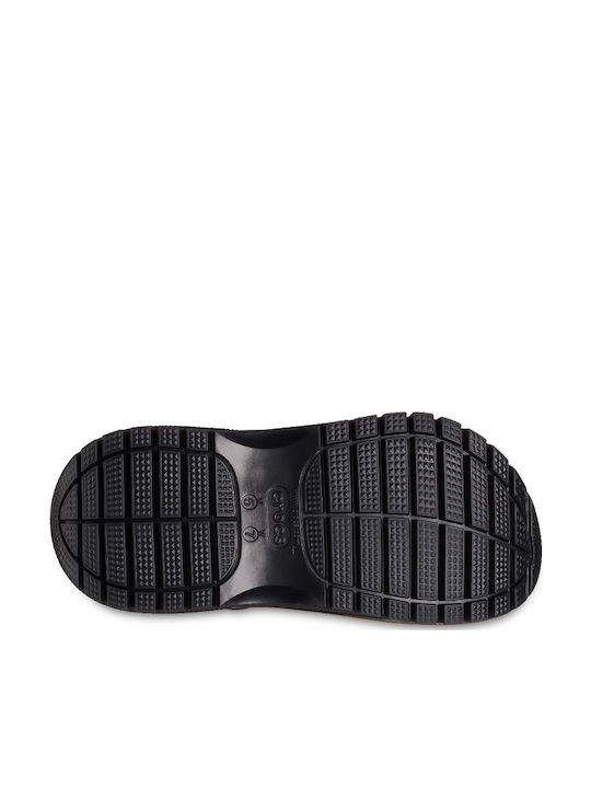 Crocs Mega Crush Γυναικεία Σαμπό Μαύρα